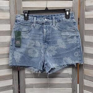 Women's High-Rise Cutoff Floral Print Denim Shorts | Wild Fable | 6